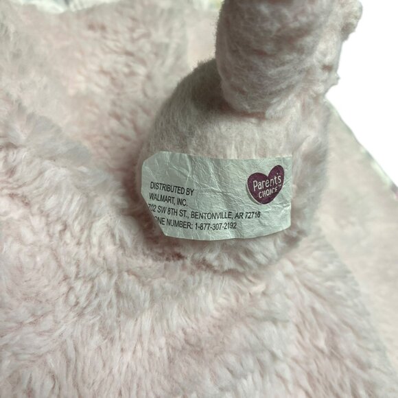 Parents Choice Pink Bunny Rabbit Security Blanket Lovey Satin - Picture 7 of 9